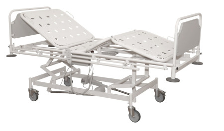 Кровать общебольничная ДЗМО КМ-2 (2 колеса с тормозом, 2 колеса без тормоза)